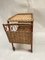 Rattan and Leather Bar Cart by Jacques Adnet, 1950s 6