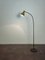 Lampadaire Mid-Century en Laiton et Aluminium Doré, Italie, 1950s 4