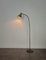 Lámpara de pie Mid-Century de latón y aluminio dorado, Italia, años 50, Imagen 6