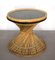 Straw and smoked glass coffee table, Italy, 1970s, Image 1