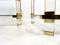 Vintage Acrylic Glass and Brass Side Tables, Set of 2 11