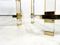 Vintage Acrylic Glass and Brass Side Tables, Set of 2, Image 11