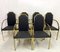 Vintage Brass Dining Armchairs, Set of 6, Image 10