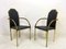 Vintage Brass Dining Armchairs, Set of 6 5