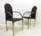 Vintage Brass Dining Armchairs, Set of 6 8