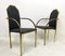 Vintage Brass Dining Armchairs, Set of 6, Image 8