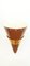 Maroon & Gold Adjustable Cone Wall Lamp 7