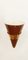 Maroon & Gold Adjustable Cone Wall Lamp 8