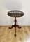 Lámpara de mesa antigua circular de caoba, años 20, Imagen 1
