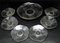 Art Deco Bowls from Hortensja Glassworks, Poland, 1930s, Set of 7 1