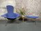 Sedia Bird con poggiapiedi di Harry Bertoia per Knoll International, set di 2, Immagine 4