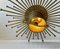 Modern Brutalist Danish Sunburst Iron Wall Sconces, 1970s, Set of 2 7