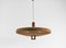 Wood and Acrylic Pendant Lamp by Temde, 1960s 3
