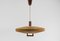 Wood and Acrylic Pendant Lamp by Temde, 1960s, Image 1