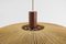 Wood and Acrylic Pendant Lamp by Temde, 1960s 11