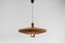 Wood and Acrylic Pendant Lamp by Temde, 1960s 4