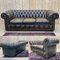 Leather Chesterfield 3-Seater Sofa, 1980s, Image 4