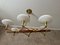 Vintage Brass and Opaline Chandelier, Image 1