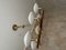 Vintage Brass and Opaline Chandelier, Image 3