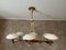 Vintage Brass and Opaline Chandelier, Image 10