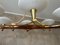 Vintage Brass and Opaline Chandelier, Image 7