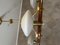 Vintage Brass and Opaline Chandelier, Image 8