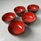 Lacquerware Rice Bowls from Aizu, Japan, 1950s, Set of 5 1