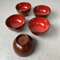 Lacquerware Rice Bowls from Aizu, Japan, 1950s, Set of 5 9