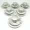 Art Deco Julita Kaffeetassen von Wawel Pottery, Polen, 1950er-1960er, 18 Set 5