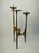 Large Brutalistic Floor Candlesticks in Bronze, 1960s 7