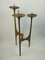 Large Brutalistic Floor Candlesticks in Bronze, 1960s 6