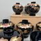 Japanese Lacquerware Rice Bowls, 1950s, Set of 10 5