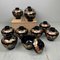 Japanese Lacquerware Rice Bowls, 1950s, Set of 10 11