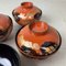 Japanese Lacquerware Rice Bowls, 1960s, Set of 5 5
