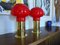 Table Lamps in Brass and Glass from Peill & Putzler, 1970s, Set of 2 2