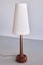 Tall Table Lamp in Teak Wood with Cone Shade from Tranås Stilarmatur, Sweden, 1960s 2