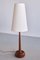 Tall Table Lamp in Teak Wood with Cone Shade from Tranås Stilarmatur, Sweden, 1960s, Image 2