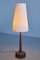 Tall Table Lamp in Teak Wood with Cone Shade from Tranås Stilarmatur, Sweden, 1960s 7