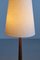 Tall Table Lamp in Teak Wood with Cone Shade from Tranås Stilarmatur, Sweden, 1960s 6