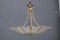 Large Murano Ttia Yellow Glass Chandelier, 1970s 1