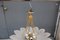 Murano Glass Big Rosa and Gold Flower Celing Lamp, 1970s 8