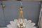 Murano Glass Big Rosa and Gold Flower Celing Lamp, 1970s, Image 8