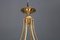 Murano Glass Big Rosa and Gold Flower Celing Lamp, 1970s 10