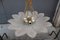 Murano Glass Big Rosa and Gold Flower Celing Lamp, 1970s 5