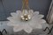 Murano Glass Big Rosa and Gold Flower Celing Lamp, 1970s, Image 5