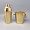 Cocktail Shaker with Ice Bucket in Aluminium, Italy, 1960s, Set of 2 1