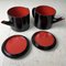 Late Taisho Era Urushi Lacquerware Tea Pourers, 1920s, Set of 2, Image 4