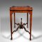 English Chippendale Revival Mahogany Ornate Table, 1980s 5