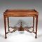 English Chippendale Revival Mahogany Ornate Table, 1980s 3