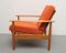 Vintage Orange Armchair, 1960s, Image 2